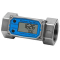 All Stainless Steel Inline Digital Turbine Flowmeter, 120°C High Temp Resistant, ±0.5% Accuracy, Instantaneous Flow, for Water Diesel Flow Monitoring (2 inch (High Flow))