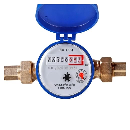 Male Thread Water Flow Sensor Smart Cold Water Meter Mechanical Rotary Wing Digital Pointer Measuring Tools TS-S300E