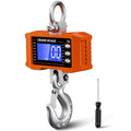 Digital Crane Scale 2200lb/1000Kg Digital Hanging Scale with LCD Screen, Crane Scale Industrial Heavy Duty with Unit Change, High Precision Crane Scale for Market, Farm, Construction, Factory