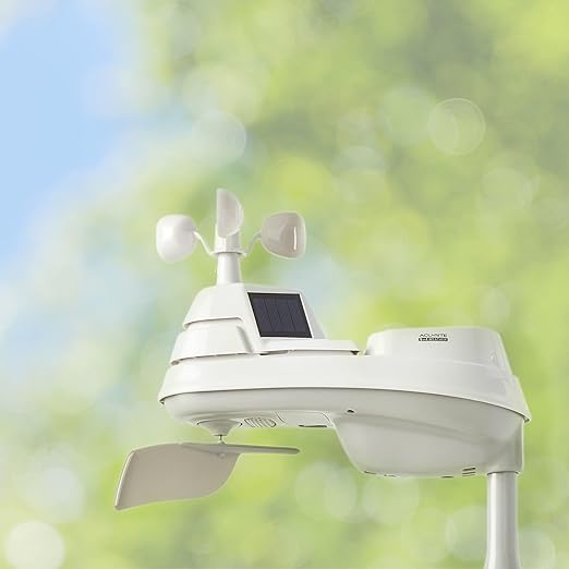 AcuRite Iris PRO+ (5-in-1) Weather Sensor with Rain Gauge, Wind Speed, Wind Direction, Temperature and Humidity (06014M)