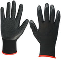minkissy Puncture-resistant Waterproof Gardening Gloves Black Heavy-duty Yard Work Gloves for Men and Women with Anti-slip Grip and Wear-resistant Material