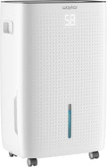 Waykar 150 Pint 7,000 Sq.Ft Dehumidifier with Pump for Basement & Home, Large Room, Smart Compressor Dehumidifier with Drain Hose & Tank for Commercial, 30–80% RH Control, 90° Auto Swing, Auto Defrost