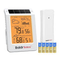 BaldrTherm Wireless Weather Station, Dual-Zone Indoor & Outdoor/Childroom Temp Humidity Monitor, Auto Smart Backlight,Temp/Humidity/Barometric Trend Visualization, White&Orange
