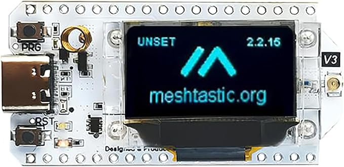Heltec Meshtastic WiFi LoRa 32 V3 Development Board Device SX1262 and ESP32-S3FN8 Chip with 0.96-inch OLED Display and Plastic Shell Mesh Network Paxcounter Support WiFi BLE (915 MHz with Case)
