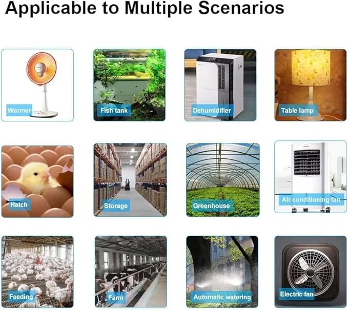 High Power eWeLink 16A WiFi Temperature Humidity Controller -Wireless Remote Control with Energy Consumption Monitoring,for Greenhouse,Homebrew,Climbing Pet Breeding,Incubator,Alexa Voice Compatible