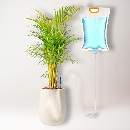 3 Pack 3.5L Plant IV Water Bag Automatic Plant Drip Watering Bags - Indoor Outdoor Self-Watering System with Adjustable Flow|Durable & Water-Saving Plant Watering Kit Set