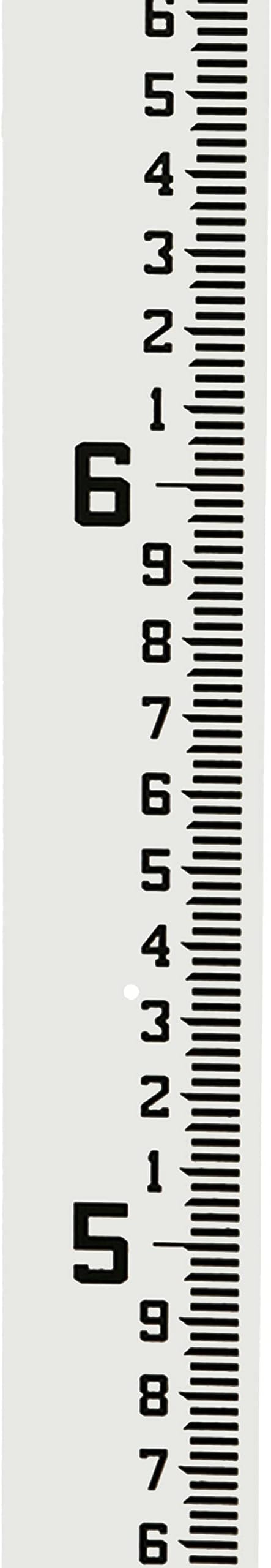 AdirPro 4" Wide Stream Gauge - Heavy Duty Gauge - All Weather Guage (100ths/10ths/feet) (4-8')