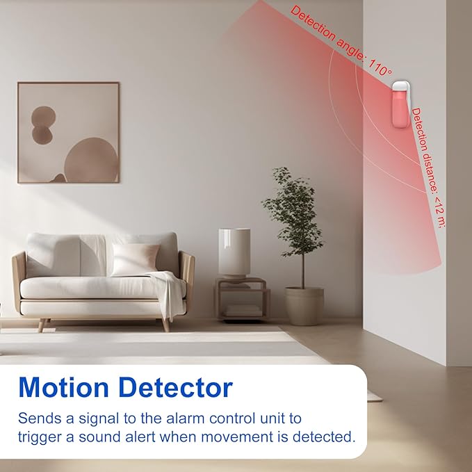 WiFi Wireless Alarm System for Home Security - 24/7 Protection Smart Home Devices 4.3" Touch Screen, GSM/4G+WiFi, App Instant Alerts, No Monthly Fee, Alexa Compatible for Villa, Kids Safety (21pcs)