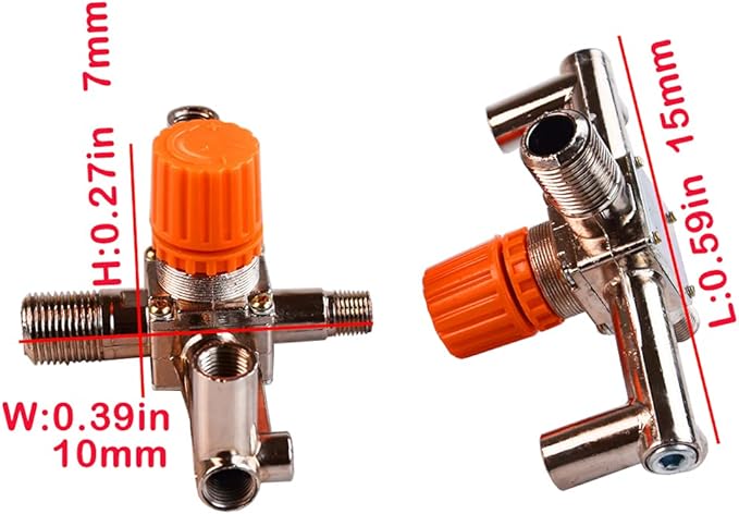 NPT Compressor Manifold Heavy Duty Double Outlet Manifold Air Compressor Fittings for Air Compressor Switch Control Valve Fittings