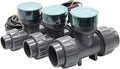 1Pcs RS485 Digital Display Flow Meter High Precision Smart Electronic Flowmeter UPVC Flow Sensor Water for Farm/Garden Irrigation(DN80,Without Display)