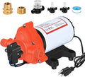 110V Water Pressure Pump 4.0GPM 50PSI AC Power On Demand Electric Self-Priming Water Transfer Diaphragm Pump Include 3/4" Garden Hose Adapters for Home Kitchen Bathroom Irrigation Camper Industrial