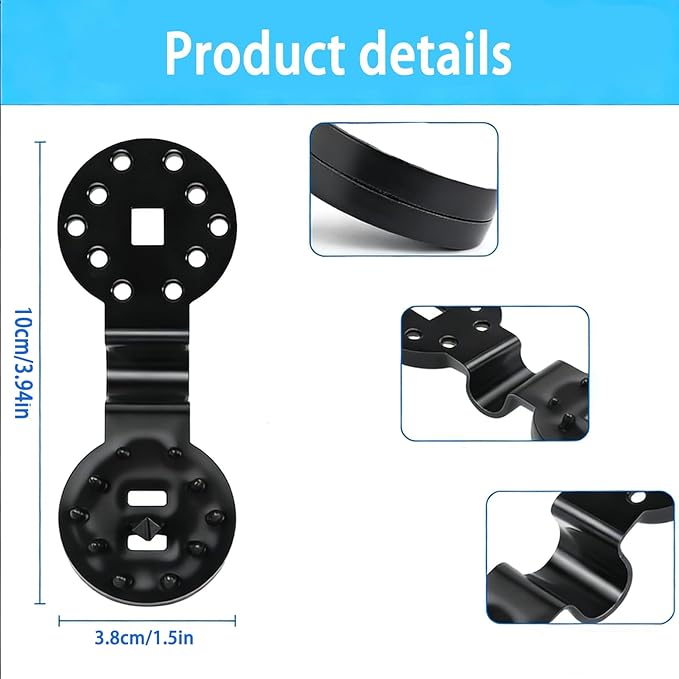 50 Pcs Shade Cloth Clips, Heavy Duty Lock Grip for Sun Shade Net, Black Round Plastic Tarp Clips for Garden, Greenhouse, Anti Bird Netting & Windproof Awning