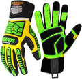 Seibertron High-Vis Series Cut Resistant Reducing Anti-Impact Mechanics Heavy Duty Safety Rescue Oil and Gas Gloves