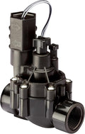 Rain Bird CPF100 In-Line Automatic Sprinkler Valve with Flow Control, 1" Threaded x Female, Black