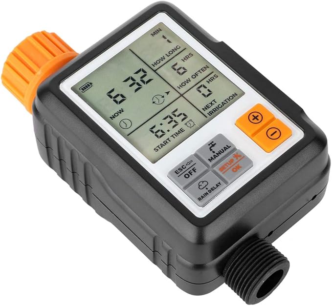 Omabeta Automatic Smart LCD Display Water Tap Timer Irrigation Controller for Garden Irrigation System