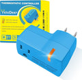 3 PCS Upgraded Thermostat Outlet for Greenhouse and Well House Heater YeloDeer, Auto On 38 °F/Off 50 °F for Heater Pond De-icers Farm RV