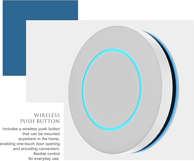 Blütezeit WiFi Module for MJ Sliding Gate Openers (MJ300/MJ400) with Push Button, Smart App Control, Alexa/Google/Siri Compatible, 2.4GHz Single-Button Cycle