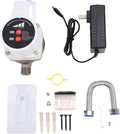 80W Energy Saving Water Pressure Booster Pump, Smart Shower Water Pump Variable Frequency 475.5GPH 26.1PSI G1/2in Inlet Outlet Automatic 3 Level Switch for Home Kitchen Bathroom