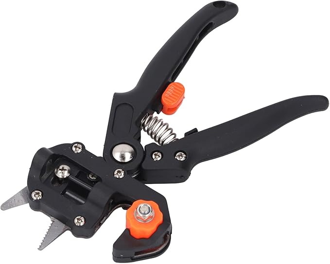 Premium Garden Grafting Shears Professional Grade Pruning Tool with 3 Interchangeable Blades for Fruit Tree Grafting and Plant Propagation (10113 Card Packing)