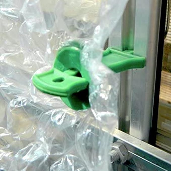 50 Sets Greenhouse Extenders Clips, Shading and Insulation Twist Clips for Fixing Greenhouse Bubble Wrap Sunshade Net Insulation Shading (Clips + Washers + T-shaped Extenders)