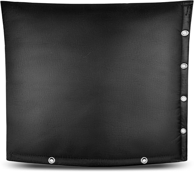 Backflow Insulation Cover for Winter Freeze Protection, Waterproof Five-Layer Design with Grommet Holes,Outdoor Pipe and Sprinkler Cover, 30''W x 24''H- Black