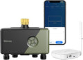 Diivoo WiFi Water Timer for Garden Hose, 4 Zone Smart Sprinkler Timer with Brass Inlet, Ethernet & 2.4GHz WiFi Connection, Compatible with Alexa/Google, 24 Irrigation Plans & Rain Delay Mode for Lawns