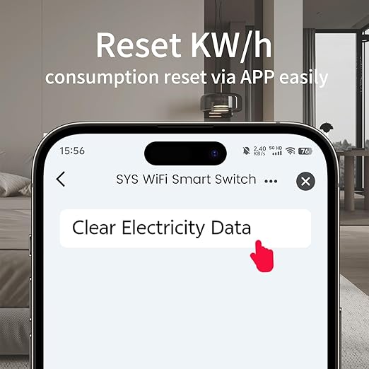 TONGOU Smart Wifi Switch, 1P+N AC90-240V 1-50A, Smart Life/Tuya APP Remote Control, with Power Monitoring, Export/Clear Power Data, DIN Rail Mounted, with LCD Display, Recloser Function, FCC Certified