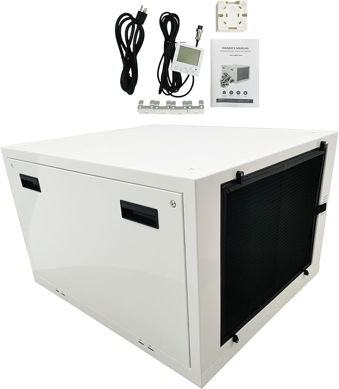 Ceiling Dehumidifier 160L/D Commercial Basement Warehouse Planting Greenhouses Dehumidifier 110V 2HP