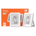 SONOFF AirGuard TH, Indoor Smart Zigbee Temperature and Humidity Sensor, 3.6'' LCD Display, App Monitoring with Charts, Notification Alerts, Data Export, Remote Data Display 2-Pack