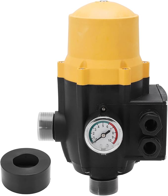 Water Pump Pressure Control Switch Adjustable Electronic Controller Automatic Start Stop for Self Priming Jet Garden Pumps ABS Material IP65 Protection