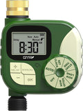 GMR Hose Timer, Water Timer for Garden Hose, Irrigation Timer with 360° Brass Swivel, Waterproof Sprinkler Timers for Automatic Watering System/Manual/Rain Delay, 1 Outlet