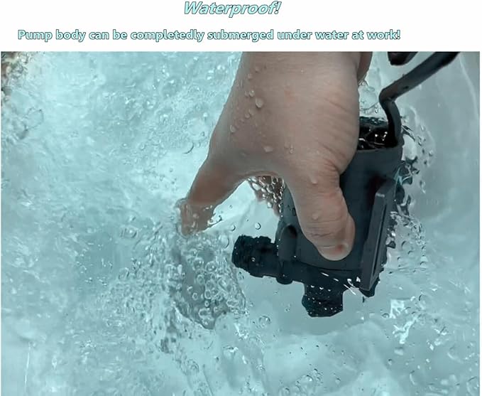 SHYSKY Speed/Flow Adjustable Smart Brushless Water Pump DC55E-12120A 12VDC 54W 12m 39ft 528GPH Low Noise, For Water Circulation Pressurization Cooling sys