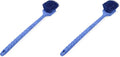 SPARTA 40501EC14 Large Plastic Scrub Brush, 20 Inches, Blue (Pack of 2) - Kitchen and Utility Cleaning With Long Handle