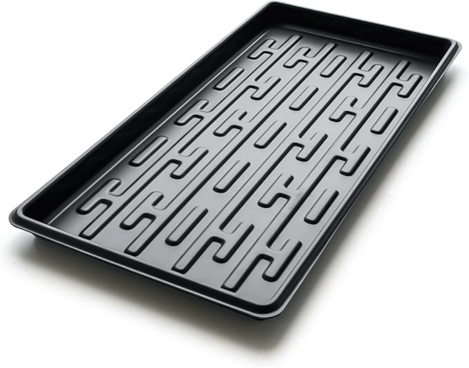 RooTrimmer Shallow 1020 Nursery Flat Trays Specialized for Holding & Carrying 200 Cell Plug Seedling Trays (Height is 1.3"),Microgreen Germination Trays,10 Pack, No Holes (YB01, 10Pcs)