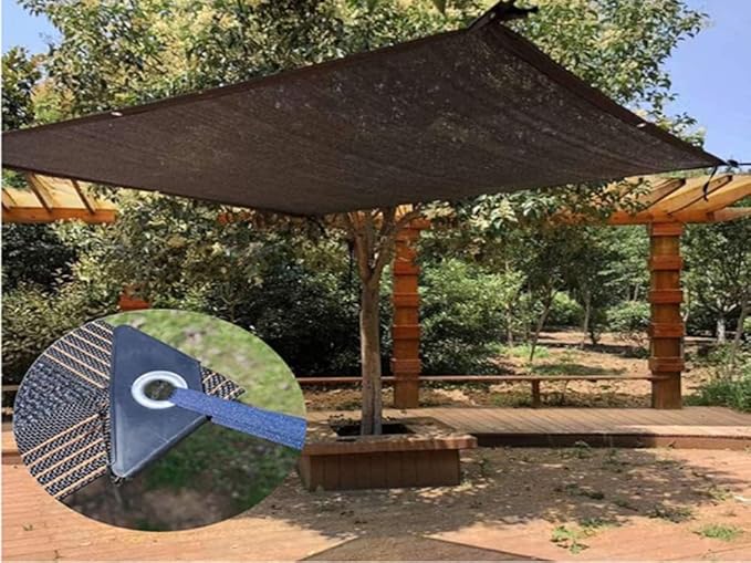 50% Black Shade Cloth with Reinforced Grommets Outdoor Mesh Tarp for Greenhouse, Plants, Tomatoes, Pergola, Barn Kennel,Patio Sunshad Garden and Chicken Coops Shade Cloth 9.8ftx13ft