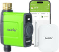 RAINPOINT WiFi Water Timer for Garden Hose, WiFi Sprinkler Controller, Smart Hose Timer Valve, Automatic Drip Irrigation System/Rain Delay for Garden/Lawn/Yard (Brass Inlet, WiFi Gateway)
