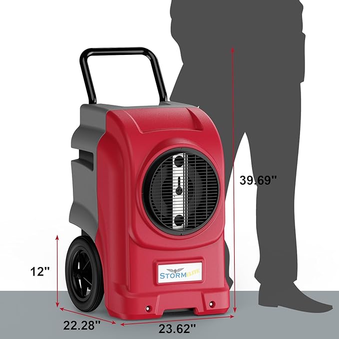 ALORAIR 270 Pints Commercial Dehumidifier with Pump, Whole House Dehumidifiers for Large Room, Industrial Large Dehu with Drain Hose for Basement, Water Damage Restore, Limited 5 Years Warranty