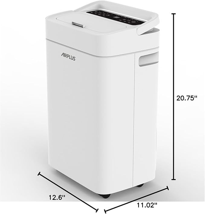 AIRPLUS 4500 Sq. Ft Dehumidifier for Basement, 70 Pints Dehumidifiers for Home with Drain Hose, Continuous Drainage, Intelligent Humidistat, Multifunctional Dehumidifier for bathroom, bedroom