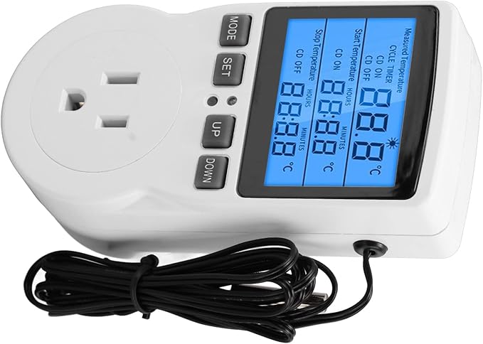 DIGITEN WTC100 Wireless Thermostat Outlet, Greenhouse Reptiles Cooling Heating, Remote Control (US Plug)