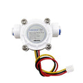 1/4" Quick Connect Water Flow Sensor Food-Grade Switch Hall Effect Flowmeter Fluid Meter Counter 0.3-6L/min