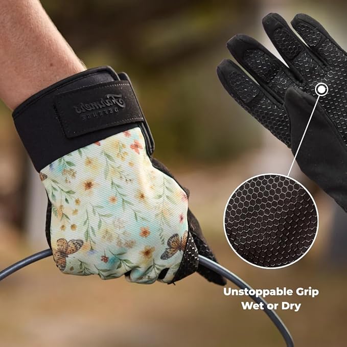 FARMER'S DEFENSE Waterproof Winter Work Gloves, Insulated, Touchscreen-Friendly, for Gardening, Snow Shoveling & Outdoor Work