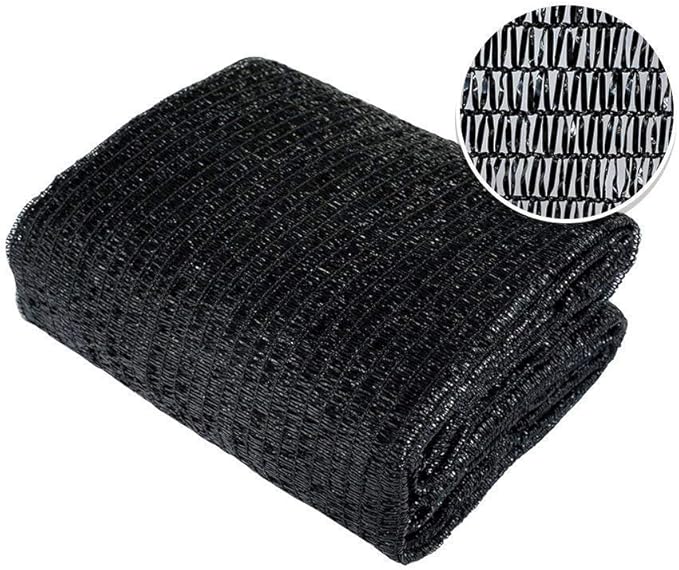 Agfabric 30% Sun-Block Shade Cloth Net Mesh Shade with Clips for Garden Patio&Plants, 6x12ft Black