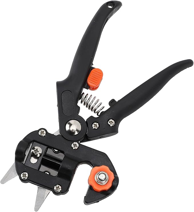 Professional Grafting Tool Pruner Kit with Replacement Blades Heavy Duty ABS Garden Grafting Shears for Fruit Trees Plants Vine Cutting 367g Weight