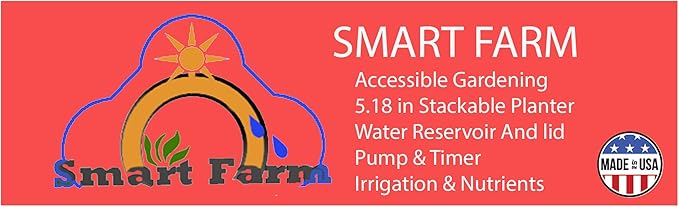 Mr. Stacky Smart Farm - Automatic Self Watering Garden - Grow Fresh Healthy Food Virtually Anywhere Year Round - Soil or Hydroponic Vertical Tower Gardening System (Standard Kit, Terracotta)