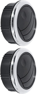 Air Conditioning Vent Deflector Outlet Louvered for RV Bus and Yacht Universal Knob Style Air Conditioning Deflector Outlet Vent Round Louvered Dash Vent Exhaust Grille 2pcs