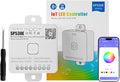 PAUTIX SP530E WiFi Bluetooth LED Controller Alexa/Google 12-in-1 LED Dimmer Support PWM/SPI Single Color CCT RGB RGBW RGBCCT IC LED Strip WS2811 WS2812,for COB/5050 2835 LED Strip Lights DC5V 12V 24V
