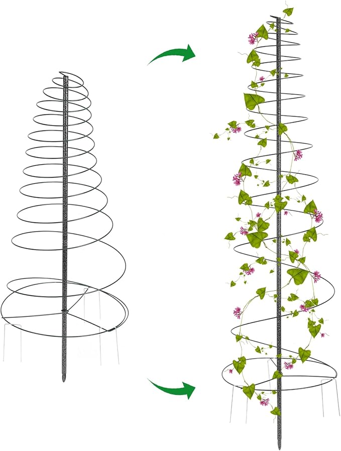 Trellis for Climbing Plants Outdoor,Plants Trellis 73 inch Support Metal Garden Trellis for Plants Flowers Light Vegetables Vine Support