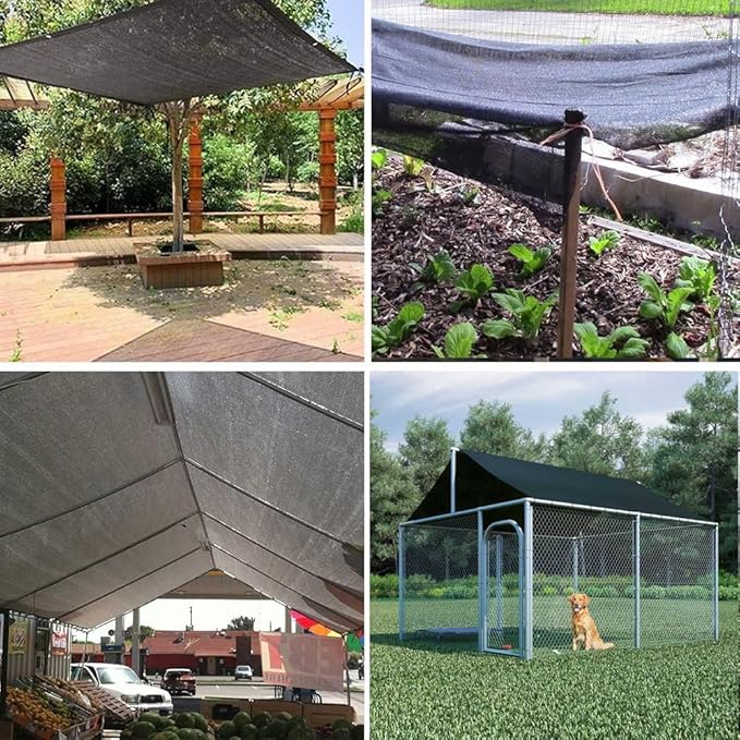 40% Shade Cloth for Plants, 8X25Ft Greenhouse Shade Cloth, Plant Shade Cover from Sun, Outdoor Mesh Tarp for Garden, Vegetables, Flowers, Potted Plants Heat Protection.