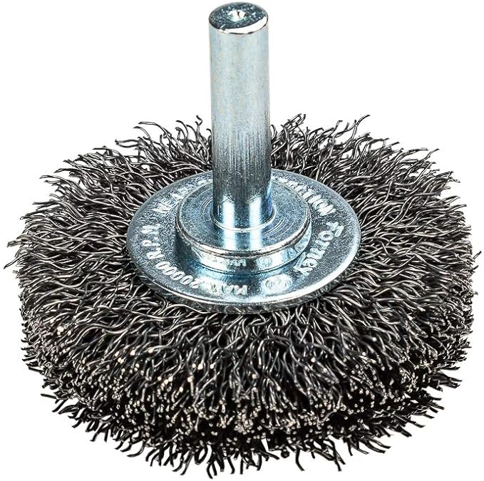 Forney 60014 Wheel Brush, Coarse Crimped Wire with 1/4-Inch Shank, 2-Inch