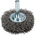 Forney 60014 Wheel Brush, Coarse Crimped Wire with 1/4-Inch Shank, 2-Inch